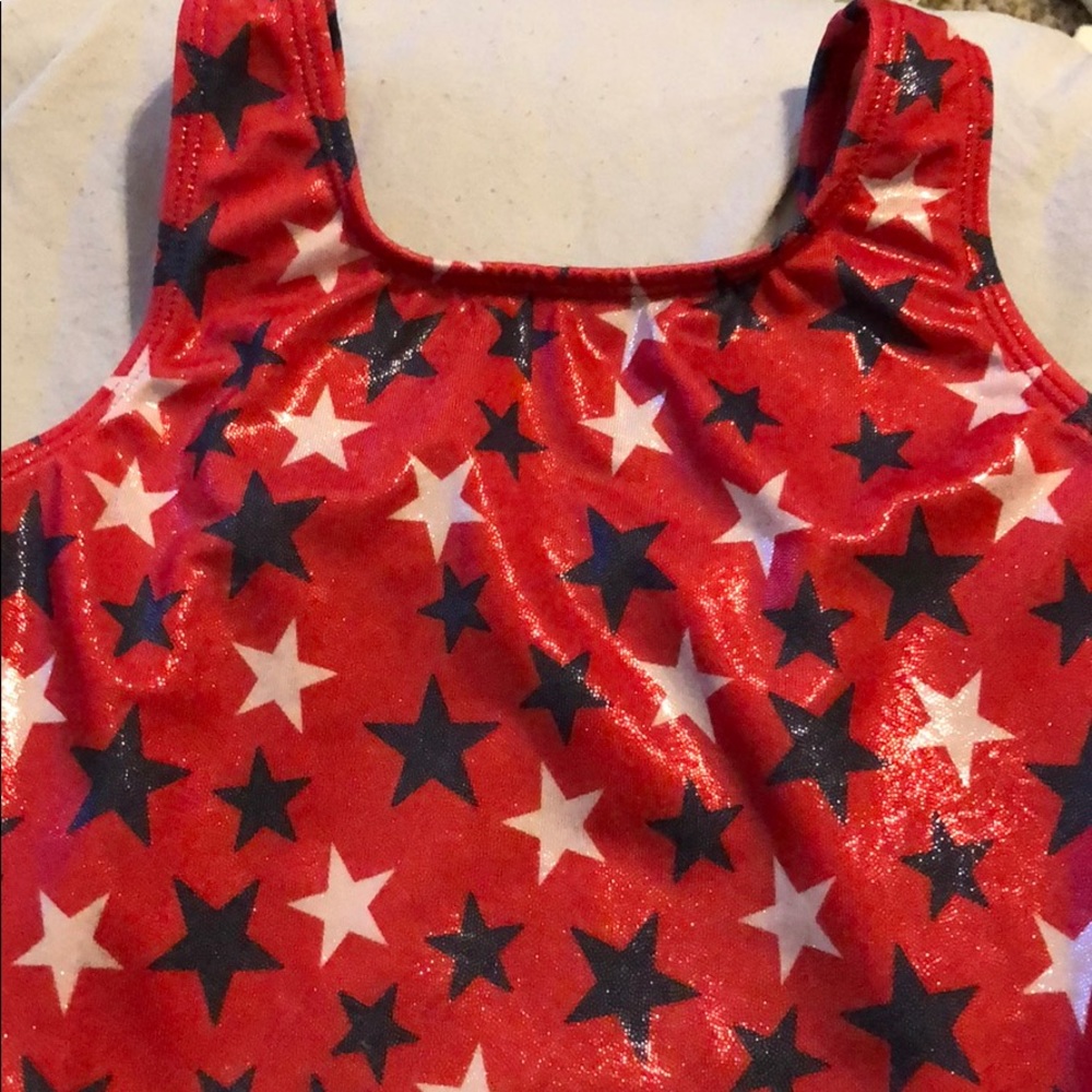 Red, white and blue stars leotard from GK!
